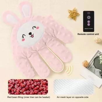 Успокаивающая подушка для младенцев с рисунком в виде ладони для колясок, автокресел, перчатка для предотвращения испуга, помощь при засыпании, электрическая успокаивающая подушка для ладони синий