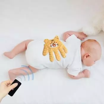 Успокаивающая подушка для рук с изображением мультяшных животных для младенцев, профилактика испуга у младенцев 10cm Tiger