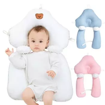 Успокаивающая подушка для сна младенца для правильной формы головы U-образный дизайн для предотвращения плоской головы предотвращает переворачивание падение двухсторонняя подушка для новорожденных A розовый