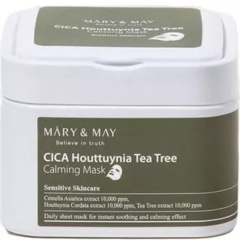 Успокаивающая сменная маска Marienmay Cica Houttuynia cordata Tea Tree, упаковка 400 г, 30 упаковок, 1 упаковка