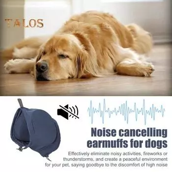 Успокаивающая толстовка с капюшоном для собак, регулируемые наушники для домашних животных, шумоподавляющая защита ушей для домашних животных, повязка на голову для собак для ухода за шерстью, купания S чёрный