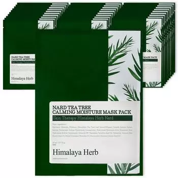 Успокаивающая увлажняющая маска Bouquet Garni Nad Tea Tree Pack 23 мл, 1 упаковка, 30 штук