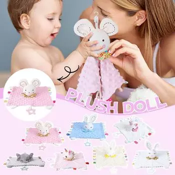 Успокаивающее детское полотенце, успокаивающие объятия в виде животных, успокаивающая игрушка для младенцев, успокаивающая плюшевая игрушка в виде куклы One Size