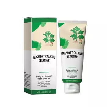 Успокаивающее очищающее средство из полыни Полынь мягко увлажняет, придавая коже ощущение успокоения и гладкости, глубоко очищает поры, уменьшает покраснения, 100 мл One Size белый