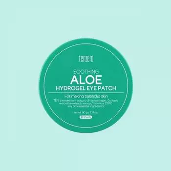 Успокаивающие гидрогелевые патчи для глаз Tenzero Soothing Aloe 90 г