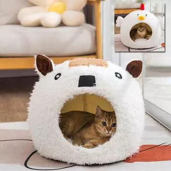 Успокаивающие кровати для собак, кошек, котят, щенков, удобный ворсистый теплый мягкий флисовый матрас-гнездо lamb