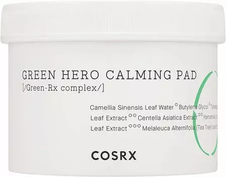 Успокаивающие подушечки COSRX One Step Green Hero 70 шт. 135 мл [продукт]