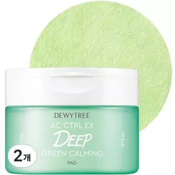 Успокаивающие подушечки Deweytree AC Control EX Deep Green, 60 шт., 2 шт.