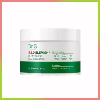 Успокаивающие подушечки Dr.G RED Blemish Clear Quick, 70 подушечек