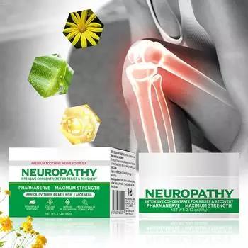 Успокаивающий бальзам для массажа нервов, снимающий онемение конечностей, дискомфорт в суставах, бальзам, стимулирующий метаболизм, расслабляющий бальзам для массажа мышц чёрный