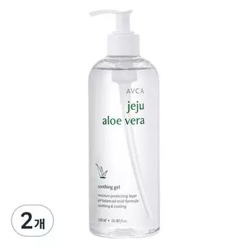 Успокаивающий гель Abca Jeju Aloe Vera, 2 шт., 500 мл