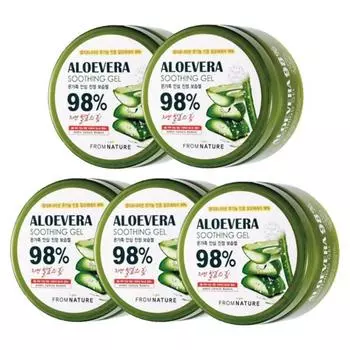Успокаивающий гель Алоэ Вера 98% от Nature 500 г 5 шт.