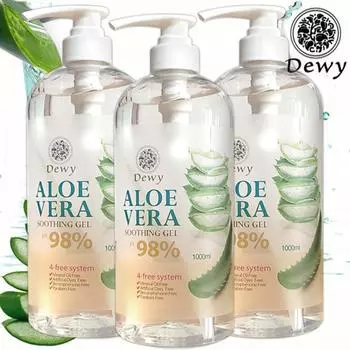 Успокаивающий гель Dewey Aloe Vera 98%, 1000 мл, 3 шт.
