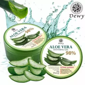 Успокаивающий гель Dewey Aloe Vera 98%, 300 г, 2 шт.