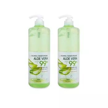 Успокаивающий гель Dubella Aloe Vera 99%, 2 шт., 1000 мл