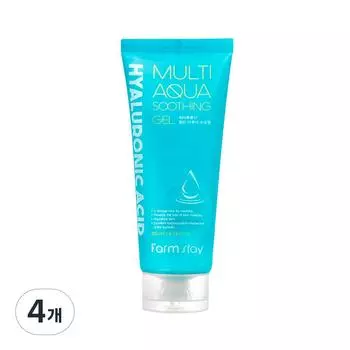 Успокаивающий гель Farm Stay Hyaluronic Acid Multi Aqua, 200 мл, 4 шт.