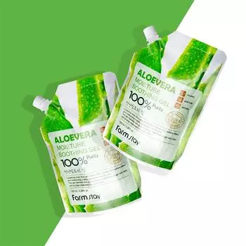 Успокаивающий гель Farmstay Moisture Aloe Vera 100 мл (Тип сумки)