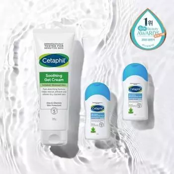 Успокаивающий гель-крем Cetaphil 226 г, специальный 50 мл, 2 бесплатных средства для мытья тела