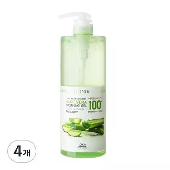 Успокаивающий гель Lalapoli Aloe Vera 100, 1000 мл, 4 шт.
