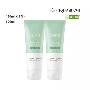 Успокаивающий гель с алоэ Kim Jeong-moon Aloe Cure Real Aloe, 300 мл, 2 шт.