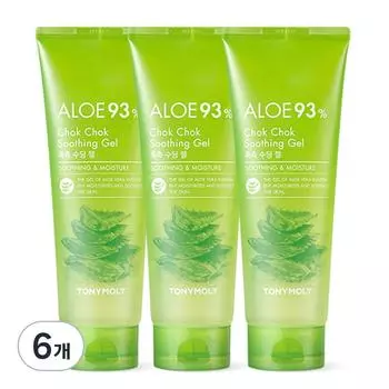 Успокаивающий гель Tony Moly Aloe Moist, 250 мл, 6 шт.