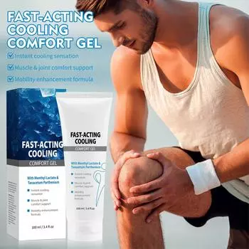 Успокаивающий гель, Успокаивающий гель для тела, Обезболивающий гель, Быстродействующий прозрачный обезболивающий гель, С ментолом и ладаном One Size