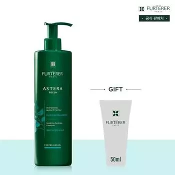 Успокаивающий и охлаждающий шампунь Astera Fresh 600 мл