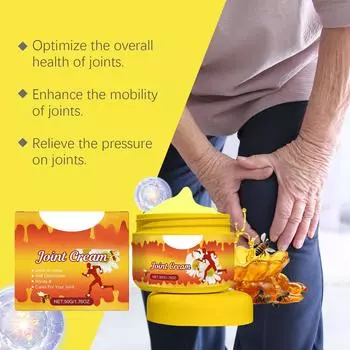 Успокаивающий крем для суставов Bee Joint Soothing Cream питает кости, успокаивает суставы рук и ног, снимает боль в суставах и дискомфорт в мышцах, мягко успокаивает с помощью внешнего массажного крема One Size