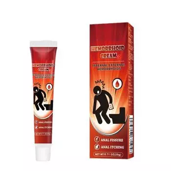 Успокаивающий крем от геморроя, быстрое облегчение боли, отека, дискомфорта и зуда, 1 шт. One Size белый
