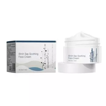 Успокаивающий крем с березовым соком, увлажняющий и смягчающий кожу лица, мягкий и нежный крем One Size