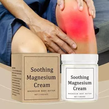 Успокаивающий крем с магнием для лечения невропатии, крем с магнием для глубокого увлажнения тела с магнием E7X0 114g-1pcs