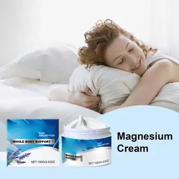 Успокаивающий магниевый крем с лавандой снимает напряжение, болезненность, расслабляет и помогает заснуть. Это крем для тела, который можно наносить One Size