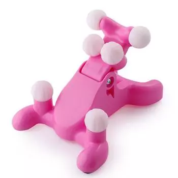 Успокаивающий массажер для шеи с акупрессурой и силиконовой коррекцией красный