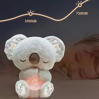 Успокаивающий медведь коала, игрушка для снятия тревоги, дыхательная игрушка с сенсорной музыкой и огнями, ритмичная игрушка для раннего развития ребенка, избавление от стресса
