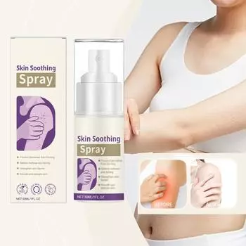 Успокаивающий спрей для кожи , Против акне , Снимает покраснение и зуд , Успокаивающая вода , Мягко успокаивает кожу без раздражения ,30 мл One Size белый