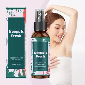 Успокаивающий спрей после удаления волос Нежный успокаивающий гладкий спрей для удаления волос на коже тела 60 мл One Size