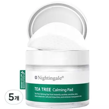 Успокаивающий тонер Nightingale Tea Tree, 60 шт., 60 шт., 5 шт.
