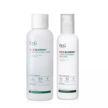 Успокаивающий тоник Dr.G Red Blemish Clear 200 мл + эмульсия 120 мл, 1 набор