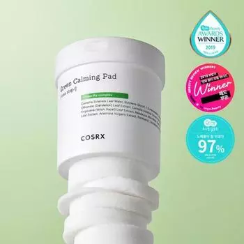 [Успокаивающий уход] COSRX One Step Green Calming Pad 90 листов