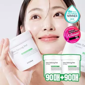 [Успокаивающий уход] COSRX One-Step Green Calming Pad Double Special (90 листов + 90 листов)