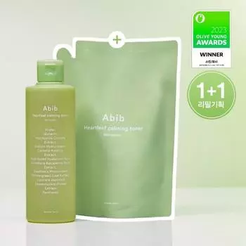 [Успокаивающий] Успокаивающий тоник для кожи Aviv Houttuynia cordata, 250 мл, специальный (+250 мл сменный блок в комплекте), Корейская косметика