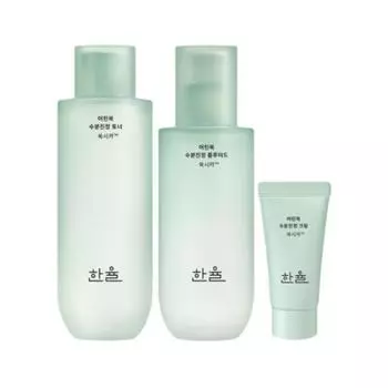 Успокаивающий увлажняющий набор Hanyul Young Mugwort (Тонер 150мл + Флюид 125мл)