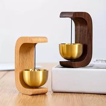 Успокаивающий ветряной колокольчик из чистой меди с системой исцеления дофамином - простая установка дверного звонка и декора для дома/офиса, напоминание о расслаблении