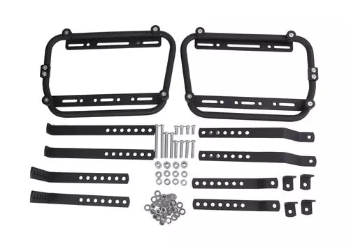 Установка бокового кофра для мотоцикла, левая и правая опора, комплект деталей, аксессуары, легкое крепление и снятие, чехол для багажника