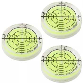 Установка нивелира с круглой мини-шкалой и аналоговым уровнемером для измерения уклона sokaiwheel [рекомендуется сделать своими руками] (Цвет/Номер) (3, жёлтый