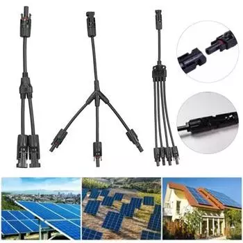 Установка параллельного разъема панели солнечных батарей водоустойчивого кабеля ответвления ы доски ы легкая дополнительная длинная B