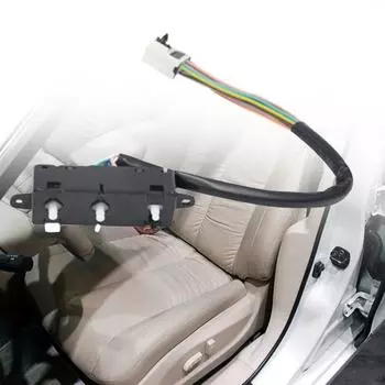 Установка современного переключателя левого сиденья легкая электрическая ровная чёрный