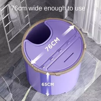 Установка в доме бесплатно Большая, высокая и толстая для взрослых Большая ванна для взрослых Детская ванна Складная ванна фиолетовый