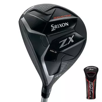 Установлен подлинный шафт DUNLOP Srixon ZX MKII Fairway Wood, шафт Diamana Carbon, наклон 15 градусов S, модель 2022 г. [модель из каталога] ZX-II50, мужская, для левшей чёрный