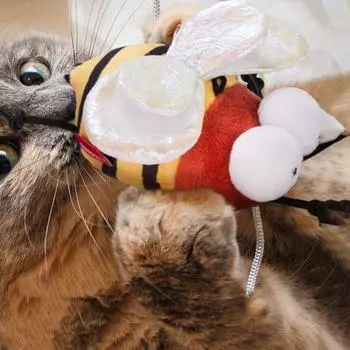 Устойчивая к укусам игрушка для привлечения насекомых, отпугивающая сверчков, мух, цикад, кошек, плюшевых пчел, избавляющая от скуки Style C